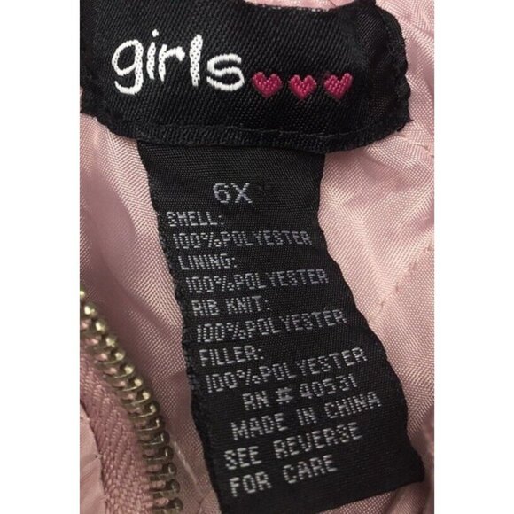 Girls Three Hearts Brand Jacket Sweater Girl Kid Zipper Pockets Pastel Pink - Picture 5 of 8